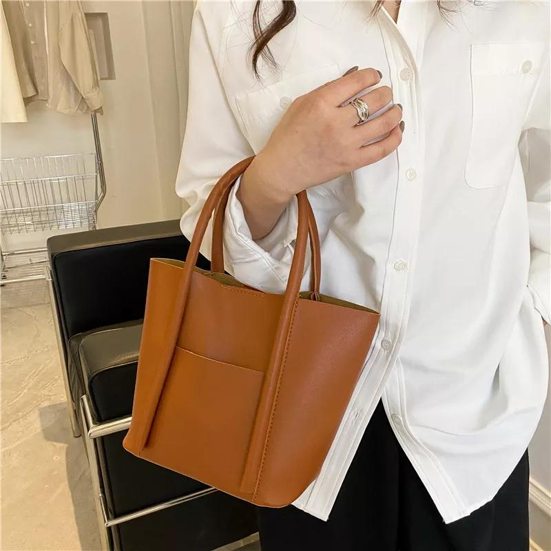 totebag wanita Dresden/tote bag korea/tote wanita murah/Tas kekinian kulit tote 4