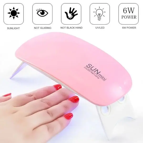 Pengering Kutek Kuku / Lampu Pengering Kutek Kuku Gel Lampu LED UV Mini 6W/24W Portabel Nail Dryer / LAMPU UV GEL NAIL ART 3