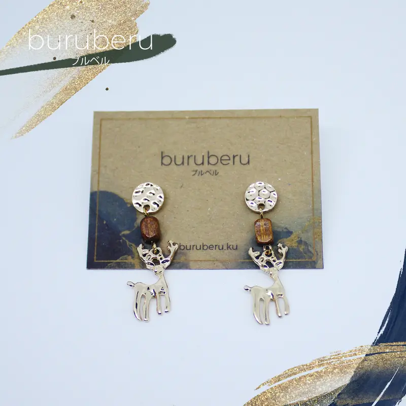 Shikai | Elegant Earrings - Anting Fashion - buruberuku Gold 1