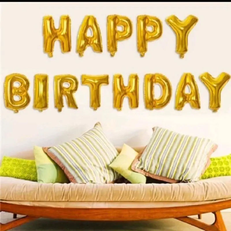 Bộ Bóng Chữ Happy Birthday trang trí sinh nhật 1