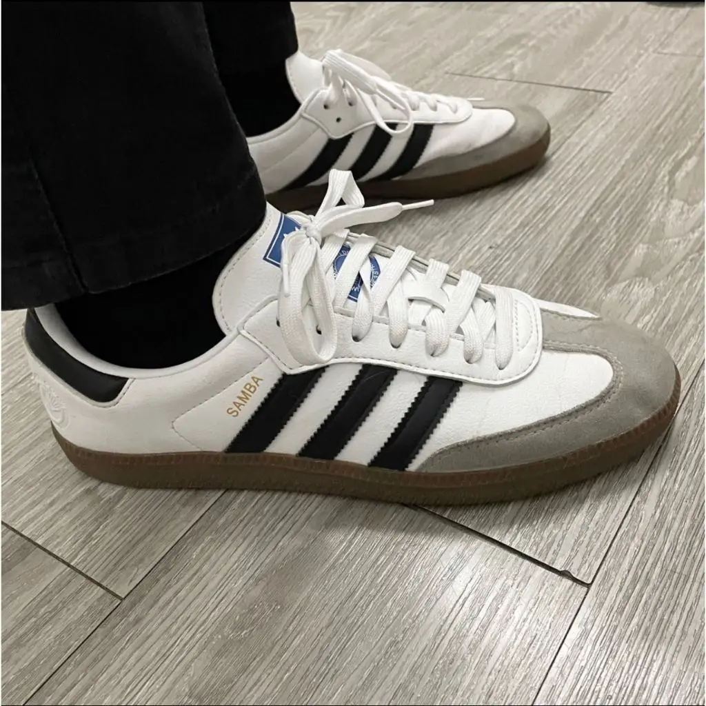 แท้100�idas Originals Samba OG b75806 b75807 Men's and women's shoes รองเท้าผ้าใบ รองเท้าลำลองโปรโมชั่น