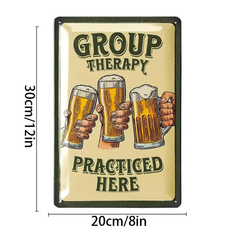 Vintage Beer Sign, Embossed Aluminum Metal Beer Sign, Beer Lover's Wall Decor, Wall Art for Home Bar, Wall Decor for Home Bar 4