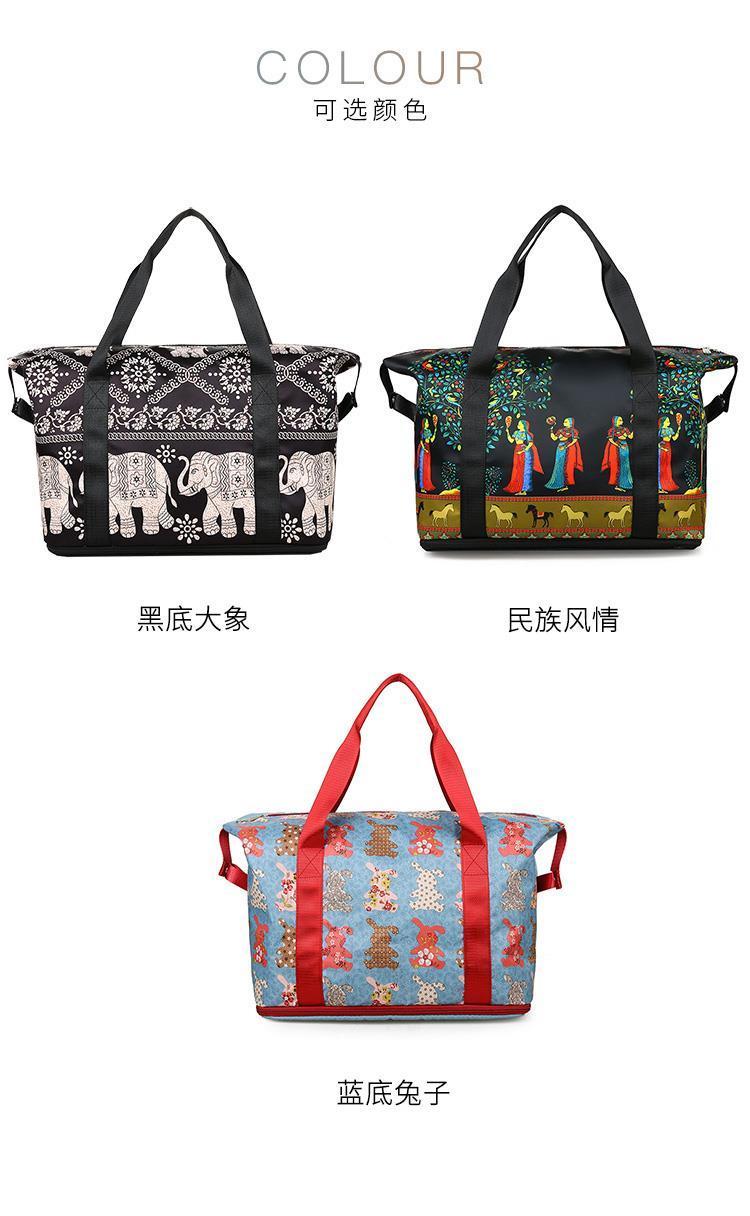 Product Introduction of 2025 Travel Bag for Women, Large Capacity, Lightweight, Maternity Storage, Short Trip Business Trip Luggage Bag, Handheld Sports Yoga Fitness Bag 12