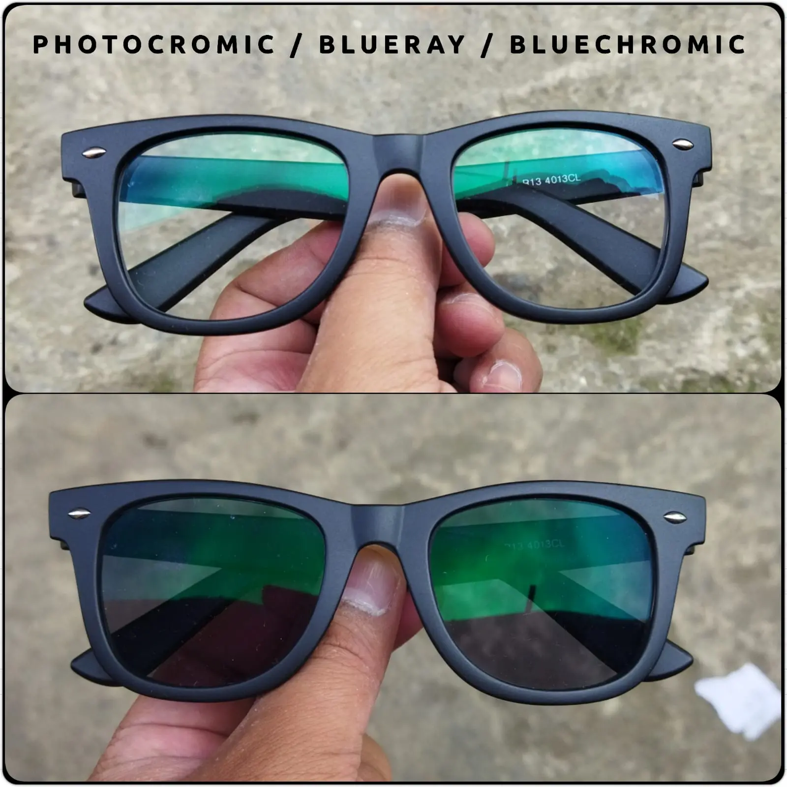 kacamata Frame at wyf doff Lensa Blueray Photocromic bluechromic murah