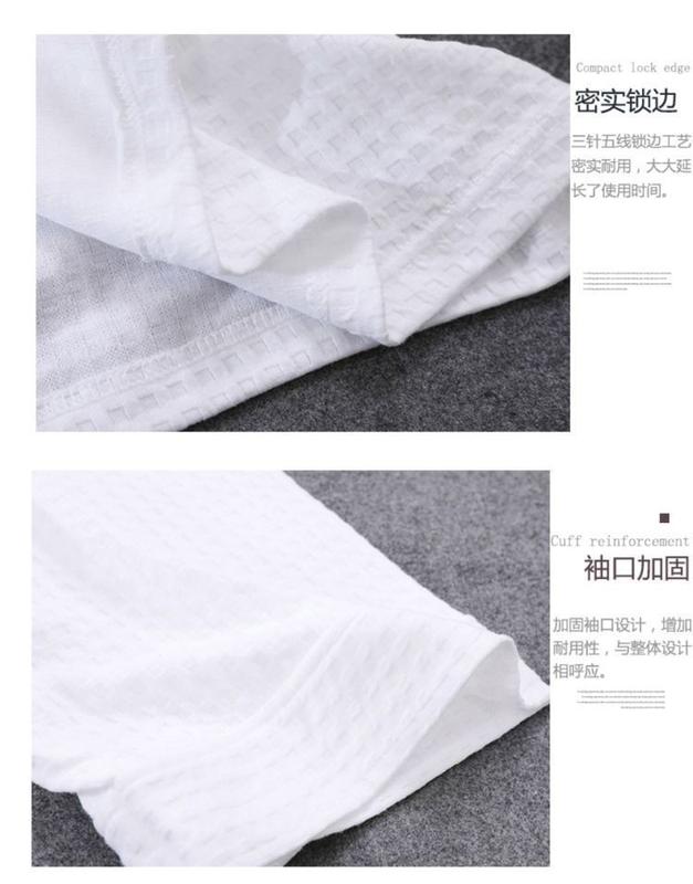 Product Introduction of Spring and Autumn Thin Robe Loose Waffle Men's and Women's Bathrobe Hotel Beauty Salon Bathrobe Spring and Summer Morning Gowns Couple Pajamas 18