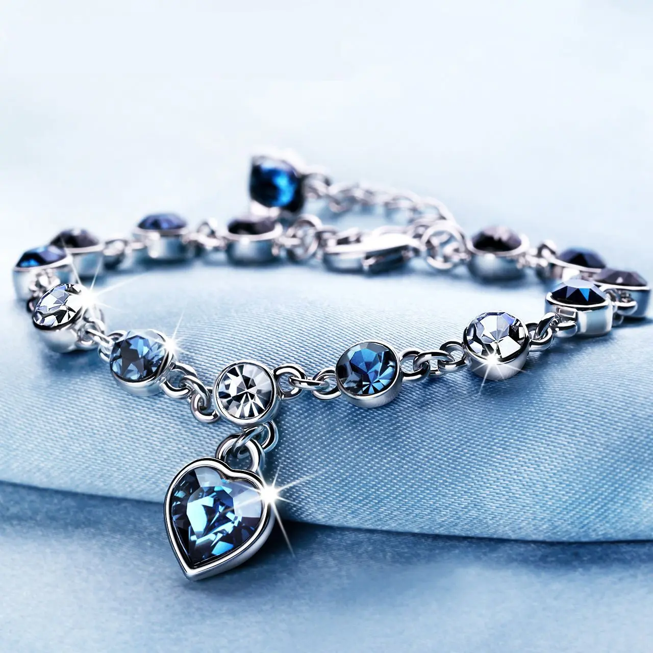 Gelang wanita permata biru