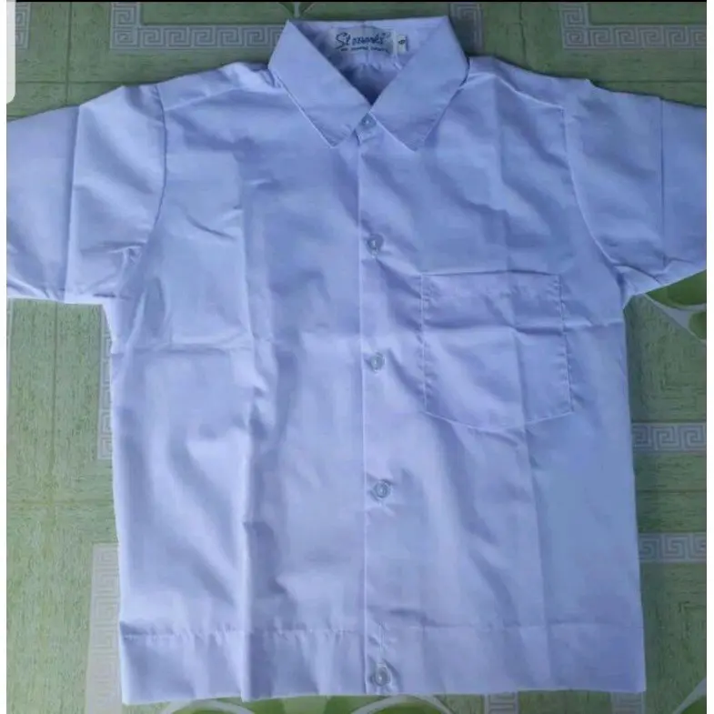 Polo School White Uniform For Boys Kids& Adult ( Tetorone Material)