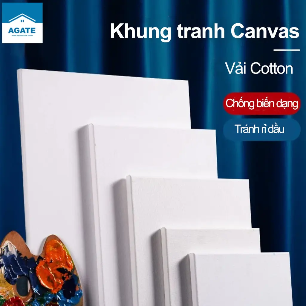 Vẽ Tranh Đủ Size (Khung Bố, Canvas )có độ thoáng khí, Thích hợp cho người mới bắt đầu.