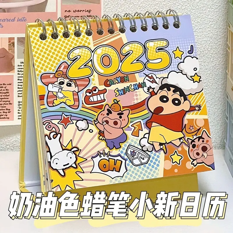 Lịch Bút Chì Màu Shin-chan, Lịch Để Bàn Giá Trị Cao, Đồ Trang Trí Sáng Tạo Để Bàn, Kế Hoạch Văn Phòng Phẩm Hoạt Hình, Lịch Năm, 2025, Bán Chạy Trong 30 Ngày, Số Lượng: 1989 Miếng, Hợp Xu hướng, Hàng Mới Về Năm 2023 0