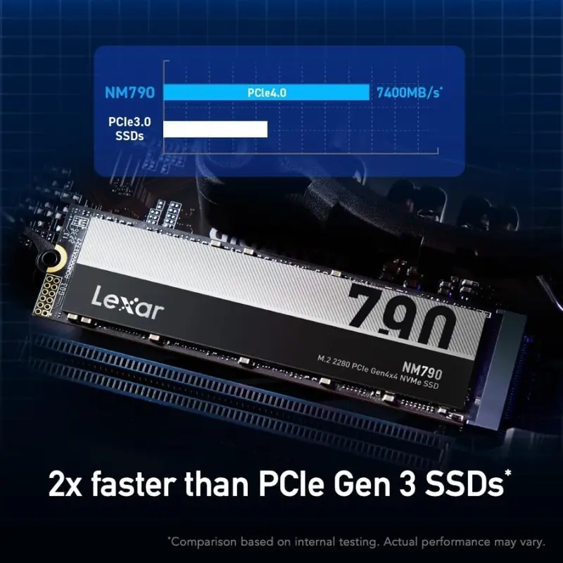 Lexar SSD NM790 M.2 NVMe PCIe 2280 Gen 4X4 - 1TB 7