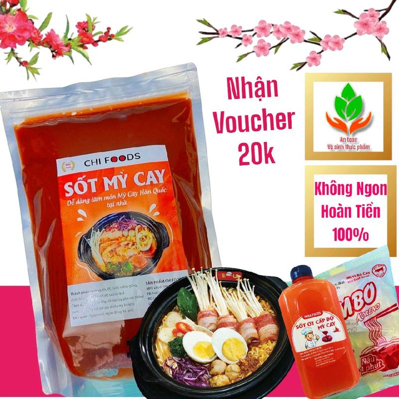 Sốt Mỳ Cay Hàn Quốc 1 Túi Nấu Được 40 bát Thơm Ngon Chuẩn Vị Sứ Hàn
