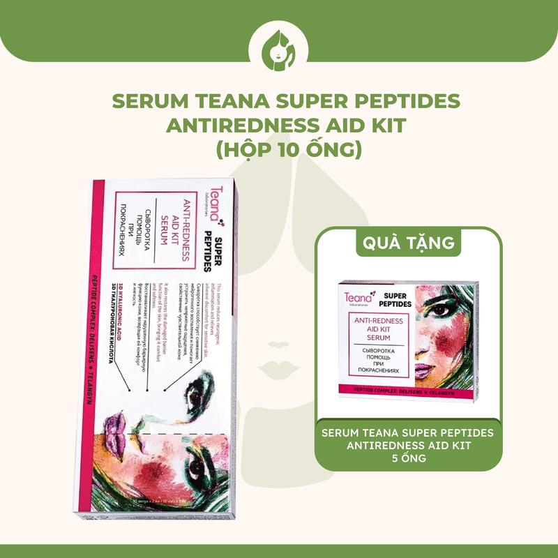 [MUA 1 TẶNG 1 TRONG LIVESTREAM] Serum Teana Super Peptides Antiredness Aid Kit 10ml/20ml