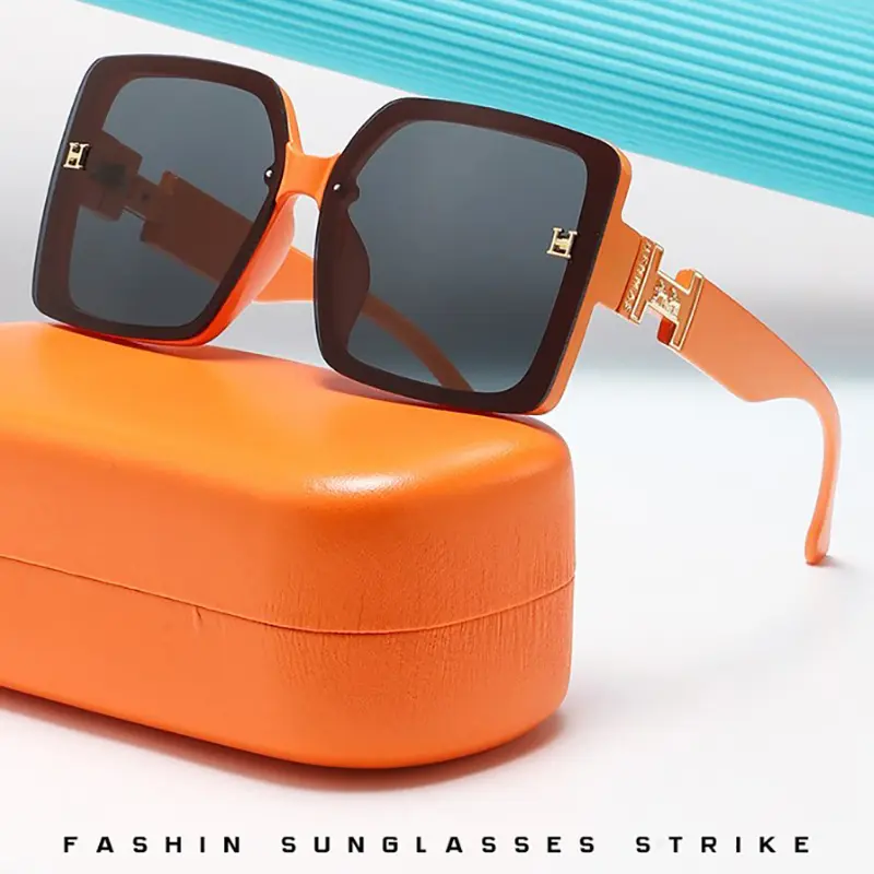 Anti-ultraviolet Square Womens Sunglasses Fashion Large Frame Driving Glasses UV400 Eyewears