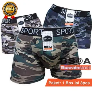Boxer pria dewasa [ ISI 3 PCS ] Celana dalam Pria Terbaru /Celana Boxer Pria dewasa/sempak terbaru/Celana Dalam pria dewasa Celana Dalam Pria Katun motif nyaman