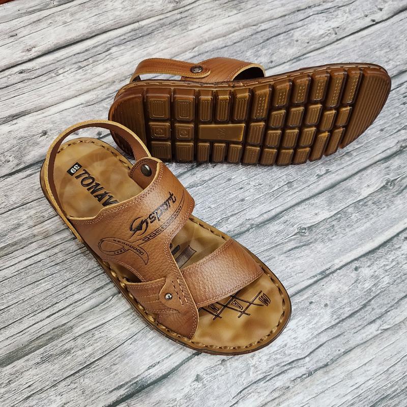 Dép Da Bò Cao Cấp, Sandal Nam Đế Kếp Đúc Cao Cấp, Khâu May Quai Đế Chắc Chắn Mã Kếp DéP