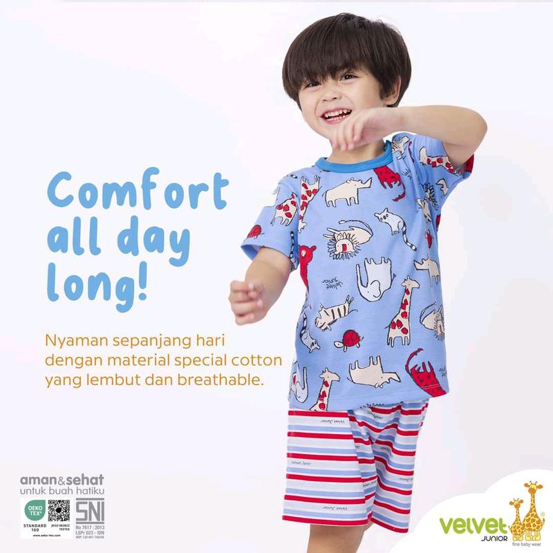 VELVET JUNIOR Terbaru Setelan oblong pendek murah 5