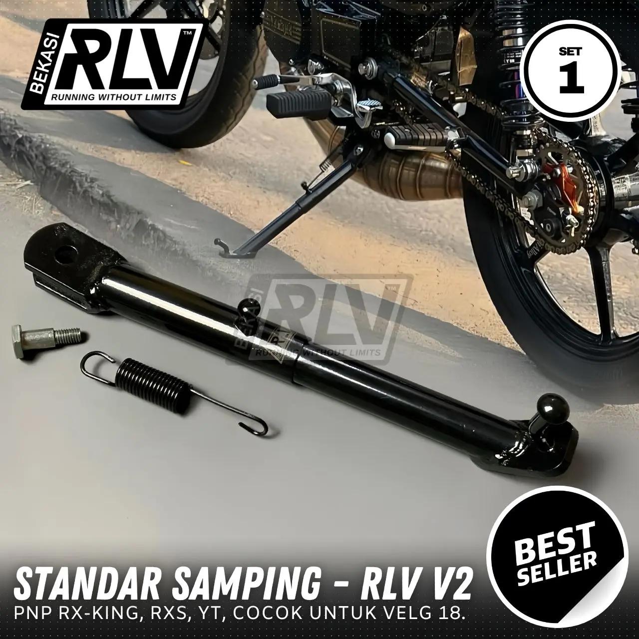 STANDAR SAMPING PREMIUM TINGGI 30CM RING 18 SET BAUT DAN PER Outdoor