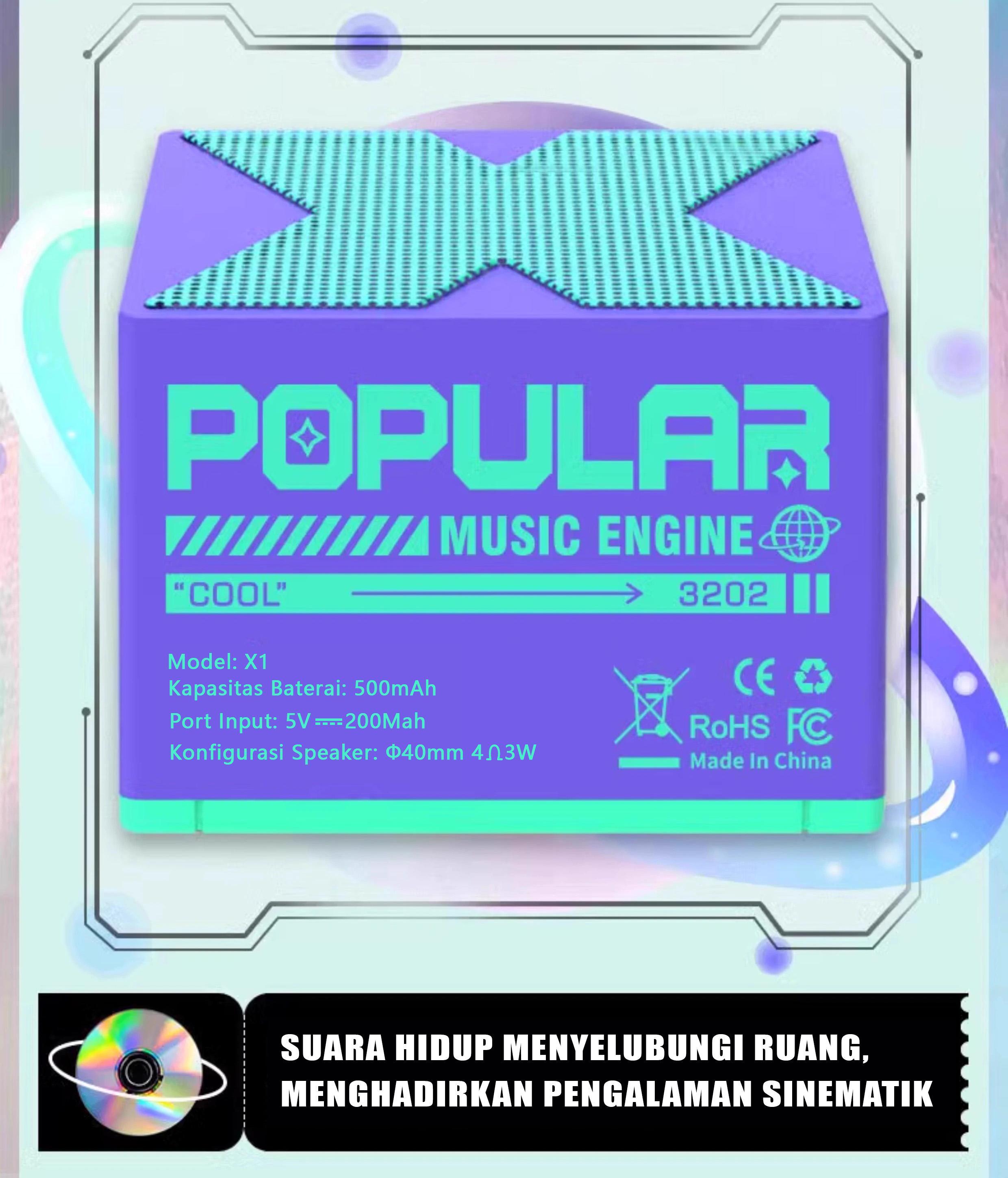 【COD】High Quality X1 Smart Mini Bluetooth Speaker Portable 360 Stereo Sound (With Diaphragm)