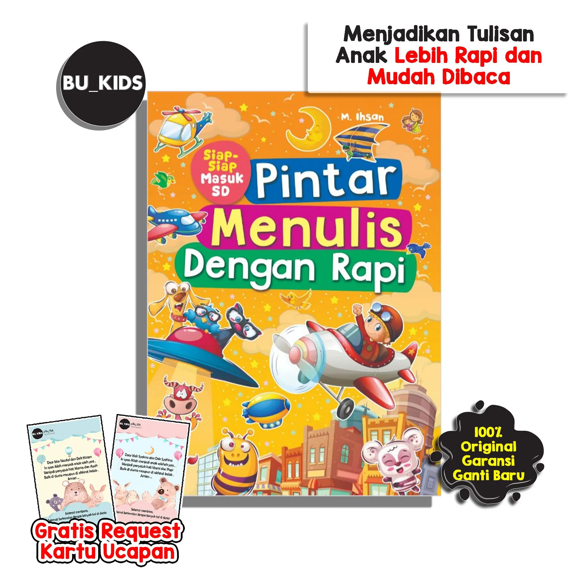 Buku Menulis Anak TK & PAUD Pintar Menulis Dengan Rapi Siap Masuk SD Kelas 1