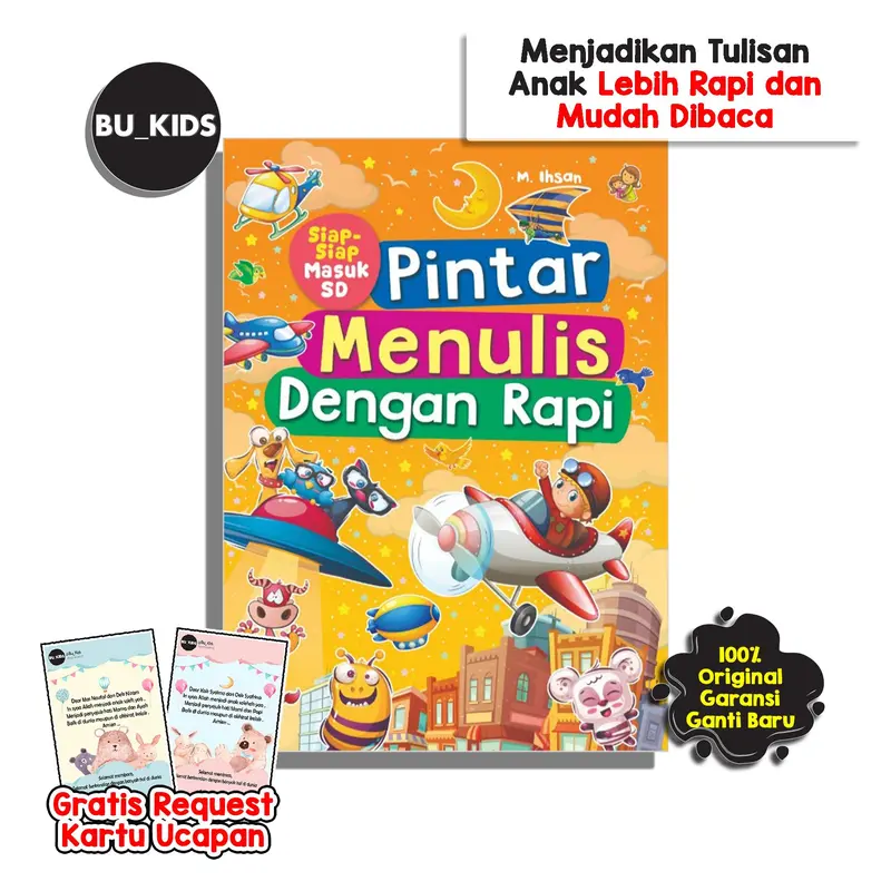 Buku Menulis Anak TK & PAUD Pintar Menulis Dengan Rapi Siap Masuk SD Kelas 1 0