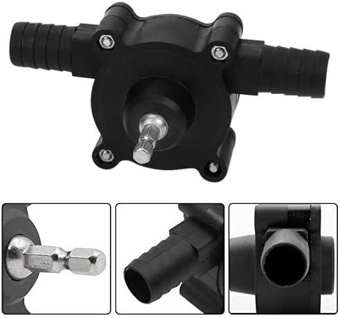 Electric Drill Pump for Water Gasoline Oil Diesels Fluid Transfer Pump Mini Hand Self-Priming Quick Pumping Speed, 3