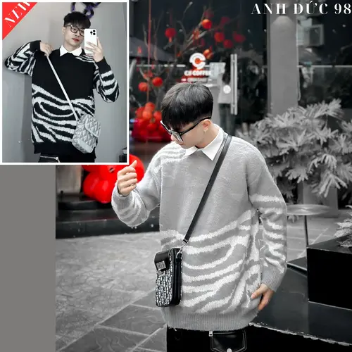 Áo len lông Ngựa Vằn nam nữ boypho