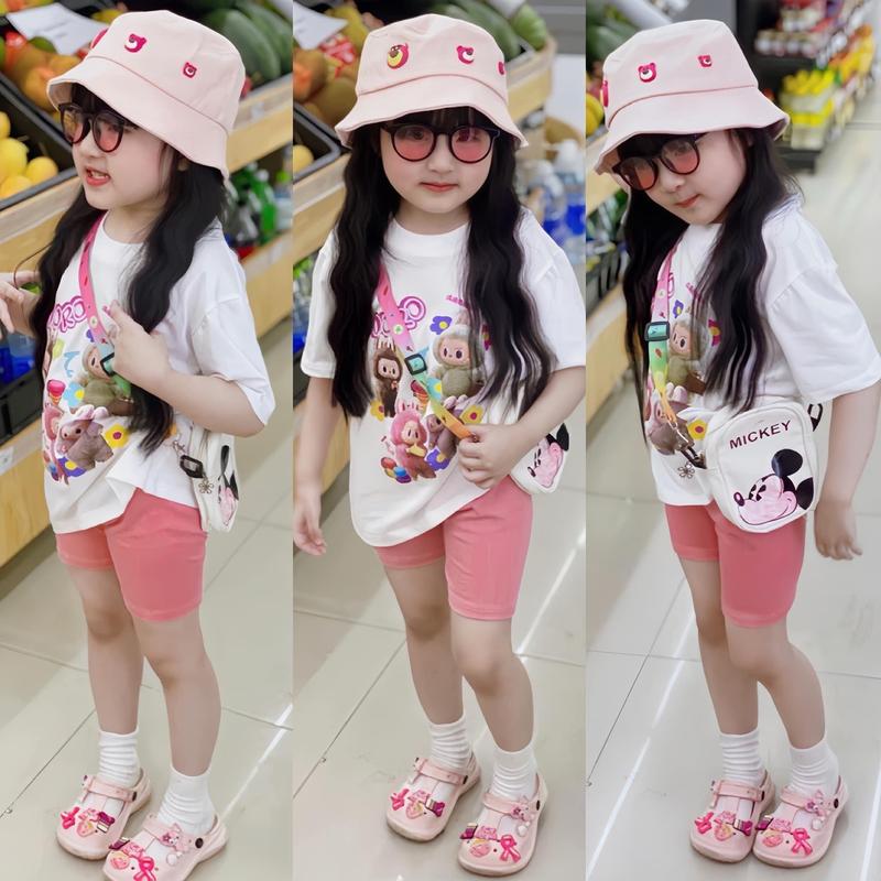 Set bộ legging cho bé gái La bu bu Doro bộ áo cotton quần legging chất bozip co dãn trẻ em.TPKIDS. M751 Thun