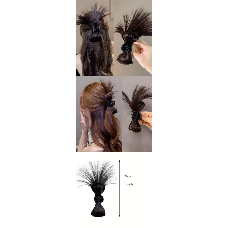 Product Introduction of Messy Bun Hair Piece Claw Clip Bun Lady Extended Updo Bun Claw Clip Ponytail With Clip Hair Curl With Clip For Women Daily Use Hair Accessories Halloween Christmas wigs 5