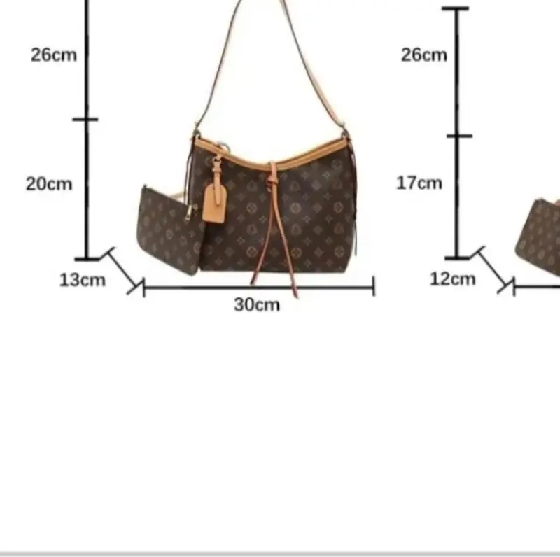 (TẶNG KÈM GẤU+ VÍ ) Túi HOT LOẠI ĐẸP-HÀNG DA DÀY công sở màu nâu SÉT 2 chi tiết SIZE 25CM + SIZE 30CM 2