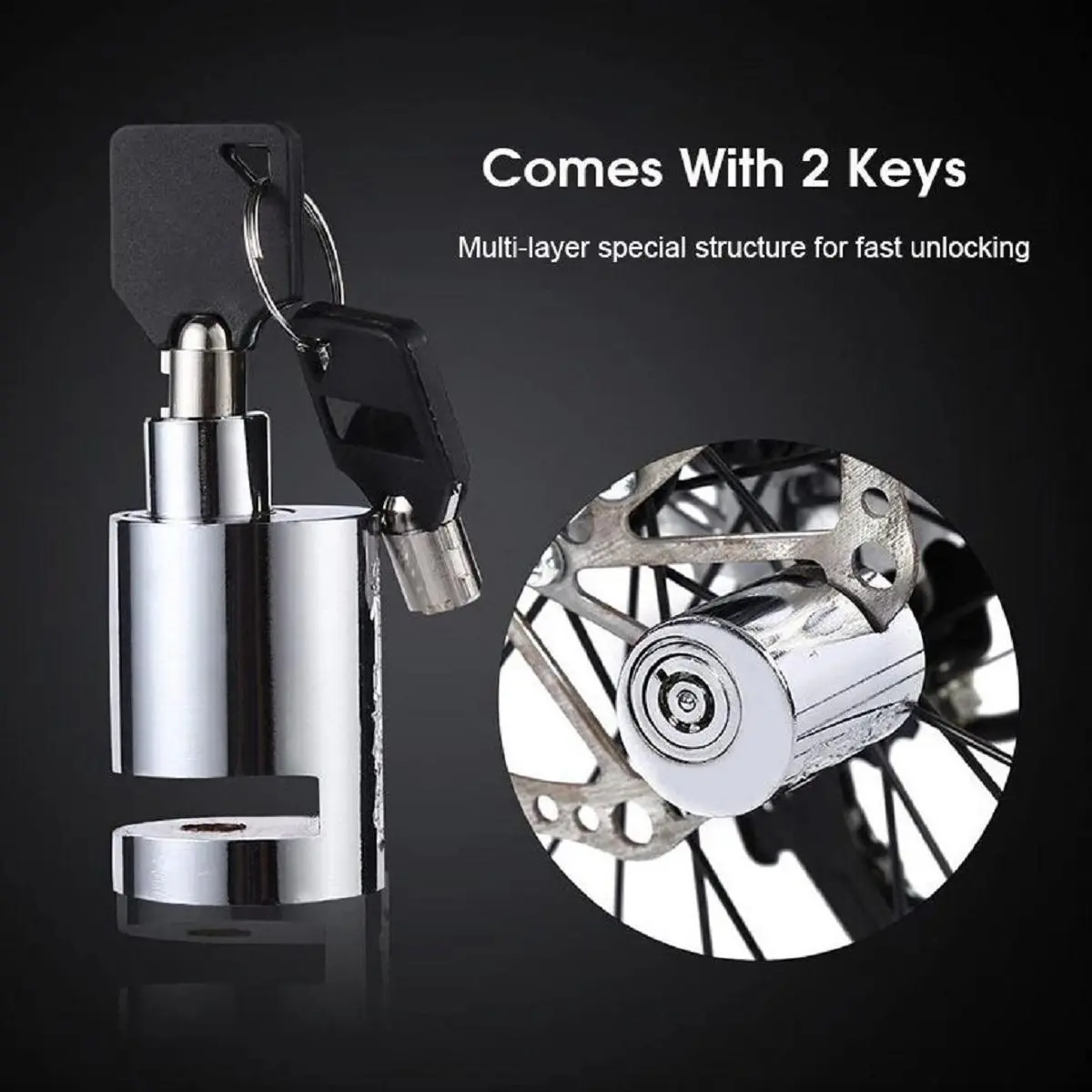 Khóa Đĩa Chống Trộm - Tiện Lợi - An Toàn