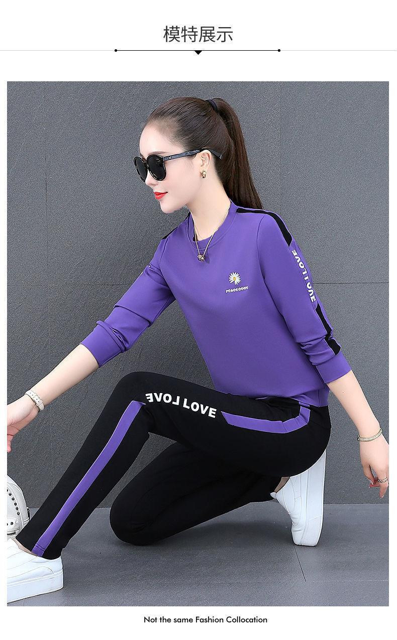 Product Introduction of Áo Len Nữ, Bộ Đồ Thể Thao, Bộ Sưu Tập Xuân Thu 2023, Bộ Đồ Mới, Dáng Rộng Vừa Vặn, Dài Tay, Phong Cách Hàn Quốc, Trang Phục Thường Ngày Cổ Tròn, Mỏng Vừa Vặn, Bộ Đồ Hai Mảnh Chạy Bộ Sport 25