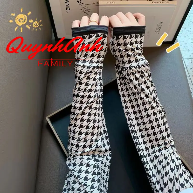 Găng Tay Chống Nắng Bằng Lụa Lạnh Chống Tia Cực Tím Cho Nam Nữ
