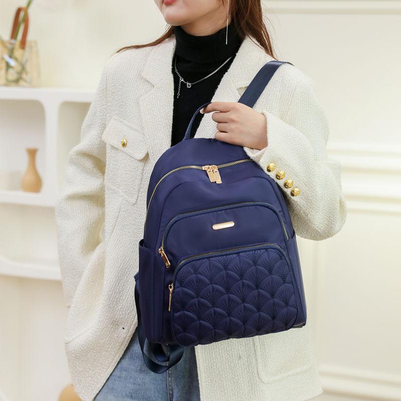 2024 Oxford Cloth Nylon Travel Trip Backpack Women's Casual Fashion Canvas Student Schoolbag Mother Bag Women_voghion.com