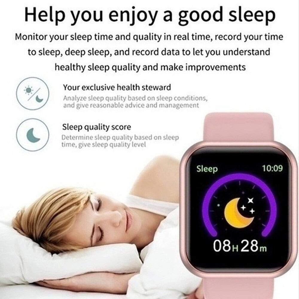Y68 D20 Pink Health Smart Watch tracker D20 Pro Smart Watch Y68 Bluetooth-Compatible Fitness Tracker  main image 4