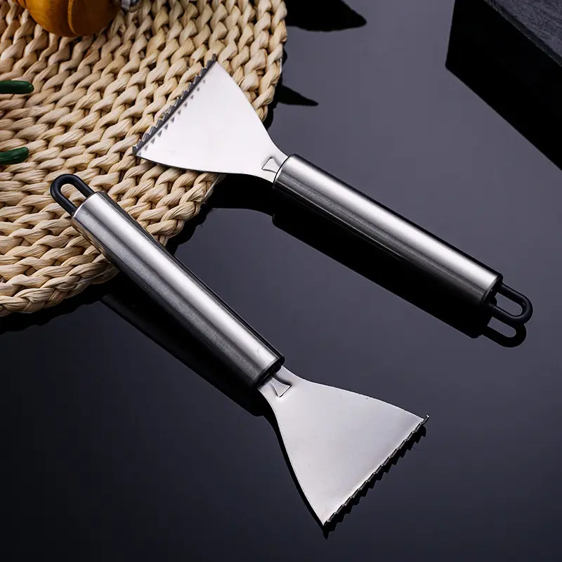 Dụng Cụ Cạo Vảy Cá, Chất Liệu Thép Không Gỉ, Có Móc, Dụng Cụ Gọt Vảy Cá, Dụng Cụ Nhà Bếp Gia Đình, Dụng Cụ Cạo Vảy Thủ Công Thích Hợp Để Giết Cá, Thiết Kế Vảy Cá 2