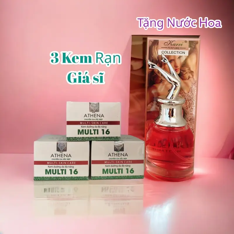 Kem Ran Da (Dưỡng da đa năng multi 16 ) 3 hũ lớn 30gr tặng nước hoa 0