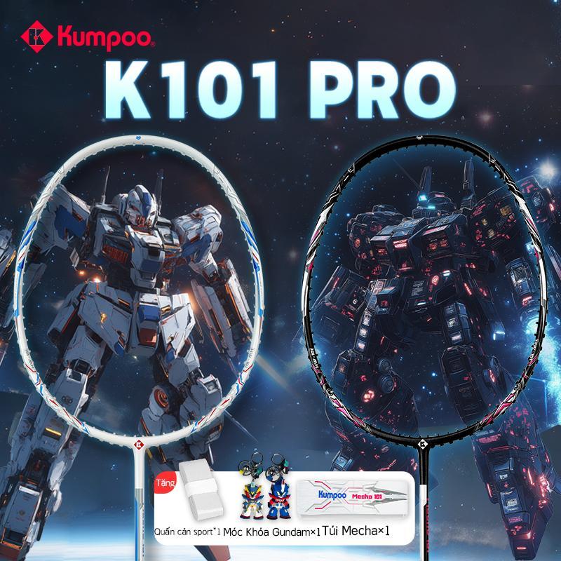  Vợt Cầu Lông Kumpoo K101 Pro Phiên Bản Nâng Cấp Đồng Thương Hiệu Mecha Sợi Carbon Hoàn Toàn Siêu Nhẹ Thích Hợp Cho Người Mới Bắt Đầu Tập Luyện Tấn Công Và Thi Đấu Tặng Kèm 1 Túi Mecha 2 Đầu Cắm Tay Cầm 1 Móc Chìa Khóa Mecha  Quà Tặng Miễn Phí  