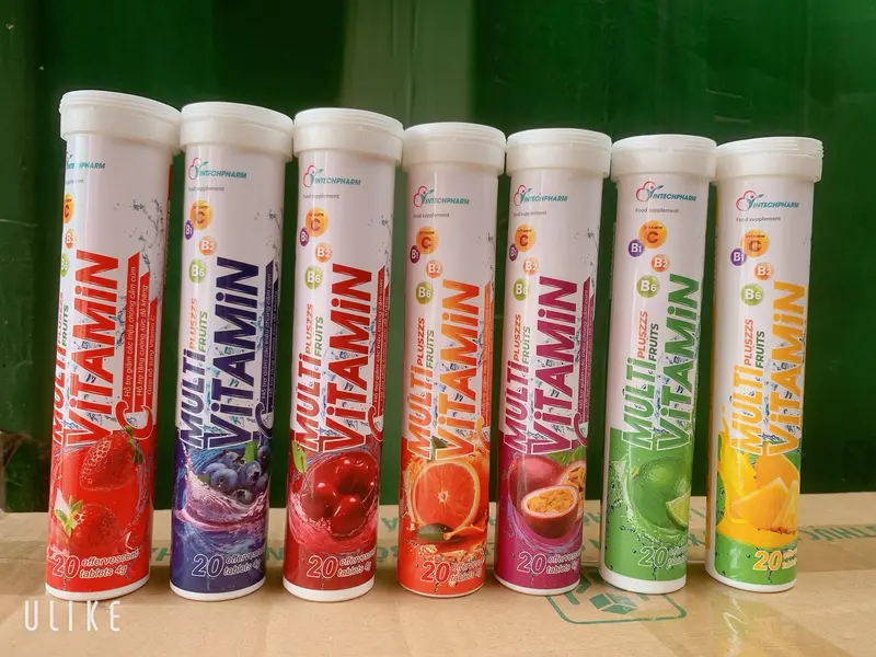 [ Mua 3 hộp Tặng 1 hộp ] Viên sủi Multivitamin Plus các vị, bổ sung vitamin C, hỗ trợ tăng cường miễn dịch, tăng cường đề kháng detox  dành cho mẹ sau sinh 1