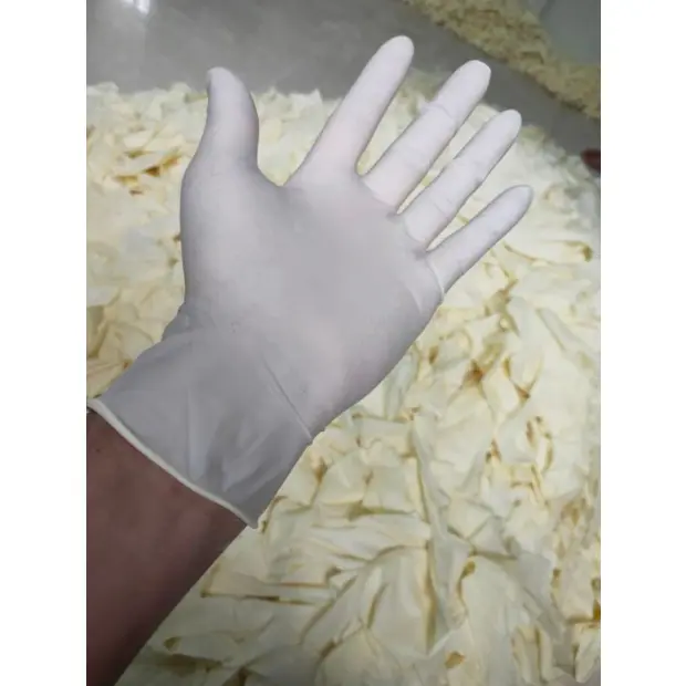 Bịch 1KG găng cao su tay y tế latex tay dài 30cm có bột và không bột 2