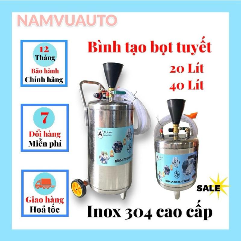  Bình tạo bọt tuyết inox 20 lít và 40 lít bình tạo bọt rửa xe 