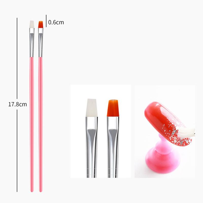 Cọ Làm Móng Gel, 15 Cái / bộ, Cho Nghệ Thuật Làm Móng 6