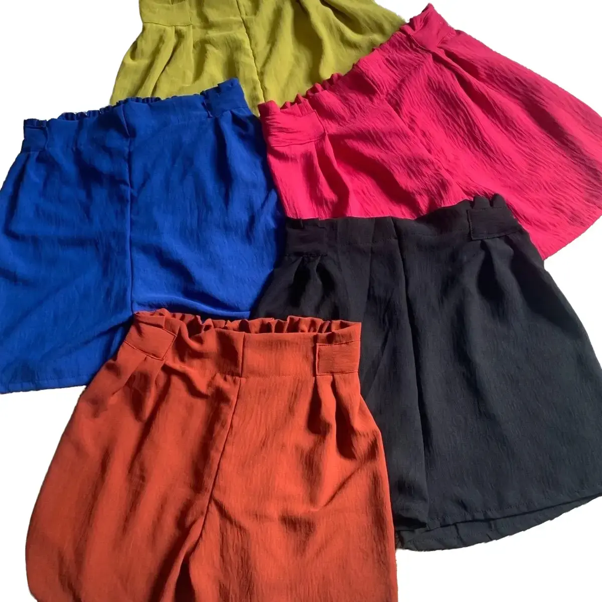 Celana pendek pita cringkel airflow Karet Nyaman Wanita Dewasa Cuci Dingin Multicoloured