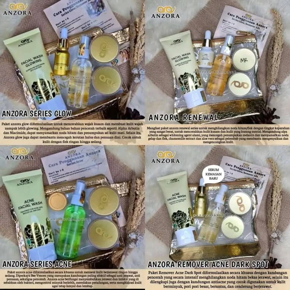 Paket Wajah Anzora Skincare
