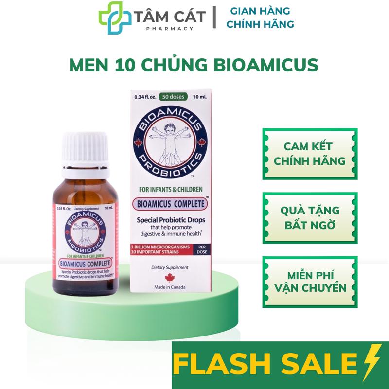 Product Introduction of BIOAMICUS Men vi sinh 10 chủng BioAmicus Complete 10ml, Men vi sinh cho bé,  giúp bé tiêu hóa tốt, ăn ngon (10ml nhập khẩu chính hãng) 2