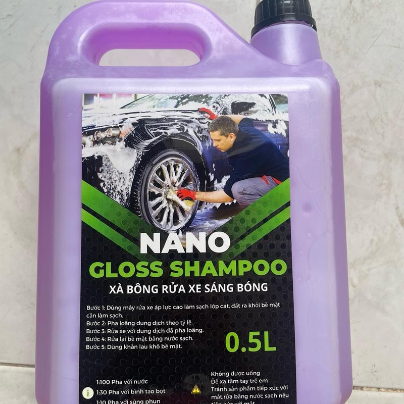 [Giá sỉ] Can 5L xà bông nano glosss shampoo hương nho siêu bọt siêu sạch cho anh em thợ, nước rửa xe can 5L
