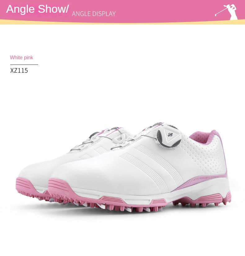 Product Introduction of GM 2024, women's golf shoes, waterproof, turn-lock clasp shoelace shoes, comfortable breathable casual sneaker Trainers Footwear Sports Shoes Rubber Runner Athletic Training 17