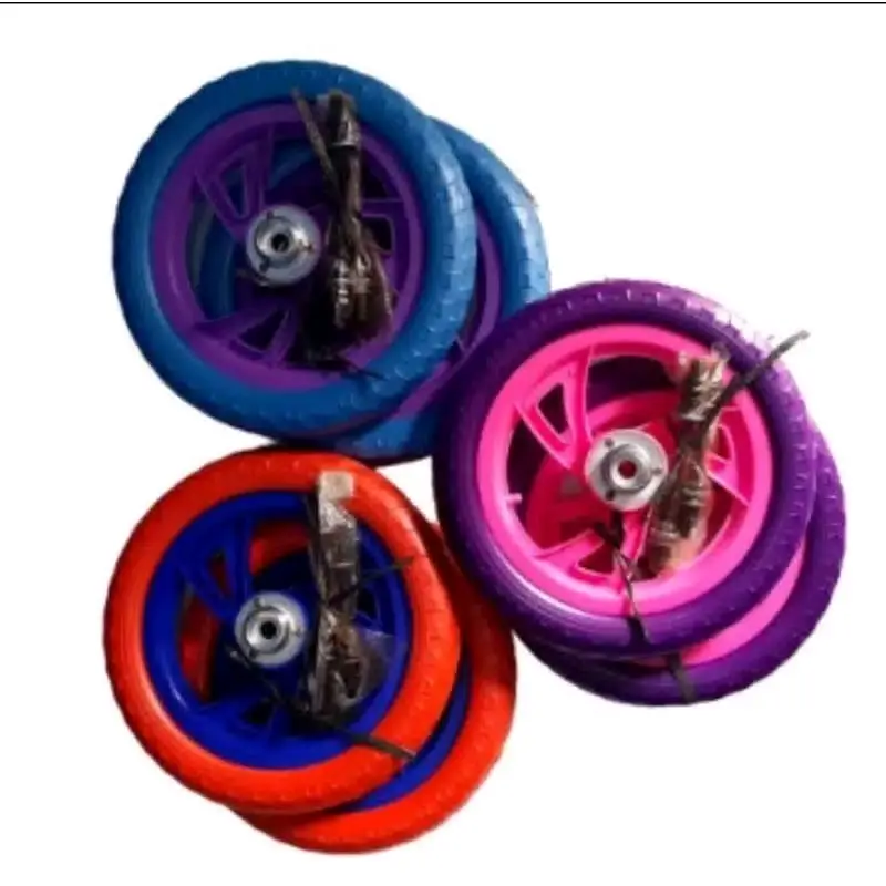 Sepasang Roda Busa untuk Sepeda Anak Ukuran 12 Inch dengan As - Outdoor 2