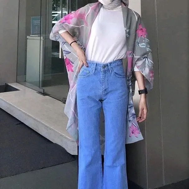 HIGHWAIST CUTBRAY LOOSE JEANS WANITA / KOREAN CUTBRAY PANTS / CUTBRAY JEANS WANITA / CUTBRAY HIGHWAIST Celana Panjang 6