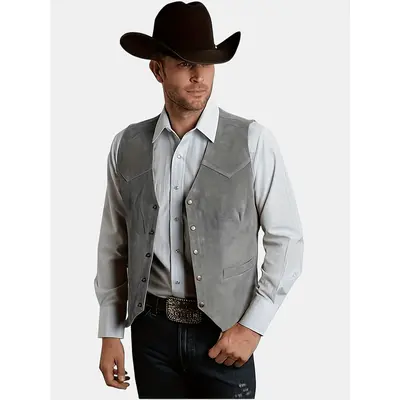 Mens Cowboy Vest Youcai Vintage Mens Suede Suits Vest Wedding