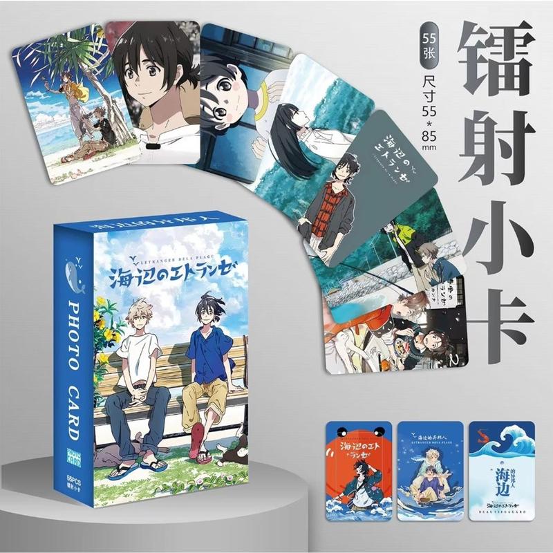Hộp 55 thẻ ảnh Người lạ bên bờ biển lomo card mẫu anime manga hologram Korean Comics BL Manhwa BoyLove siêu đẹp